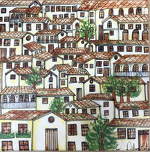 Carregar imagem no visualizador da galeria, Quadro com Pintura Naif, Arte Naif, Pintura Naif, Tela Impressa Naif, Quadro, Tela, Impressão em Tela, Arte, Decoração, Edição limitada, Peq