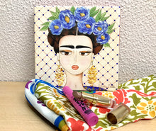 Carregar imagem no visualizador da galeria, Quadro com Pintura Frida, Pop Art, Pintura Pop, frida kahlo, Tela Impressa, Quadro divertido, Tela, Impressão em Tela, Arte, Decoração