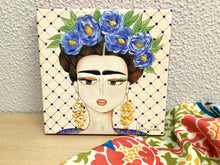 Carregar imagem no visualizador da galeria, Quadro com Pintura Frida, Pop Art, Pintura Pop, frida kahlo, Tela Impressa, Quadro divertido, Tela, Impressão em Tela, Arte, Decoração