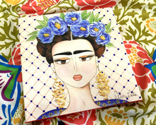 Carregar imagem no visualizador da galeria, Quadro com Pintura Frida, Pop Art, Pintura Pop, frida kahlo, Tela Impressa, Quadro divertido, Tela, Impressão em Tela, Arte, Decoração