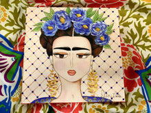 Carregar imagem no visualizador da galeria, Quadro com Pintura Frida, Pop Art, Pintura Pop, frida kahlo, Tela Impressa, Quadro divertido, Tela, Impressão em Tela, Arte, Decoração