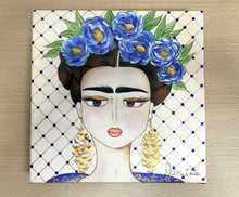 Carregar imagem no visualizador da galeria, Quadro com Pintura Frida, Pop Art, Pintura Pop, frida kahlo, Tela Impressa, Quadro divertido, Tela, Impressão em Tela, Arte, Decoração