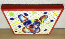 Carregar imagem no visualizador da galeria, Quadro com Pintura cachorro, Pop Art, Pintura Pop, Arte Pop, Cachorro Buldogue, Arte para Pendura, Tela Impressa, Quadro divertido, Dog, Pet