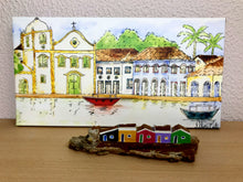 Carregar imagem no visualizador da galeria, Quadro com Pintura Paraty, Pintura Aquarela, Aguarela, Tela Impressa, Quadro, Tela, Impressão em Tela, Arte, arte impressa, Decoração, Edição limitada