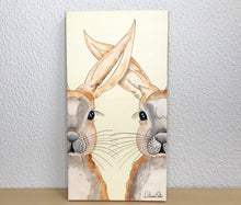 Carregar imagem no visualizador da galeria, Quadro com Pintura Coelhos, Pop Art, Pintura Pop, Coelhos, Arte para Pendura, Arte Figurativa, Quadro divertido, Tela, Impressão em Tela