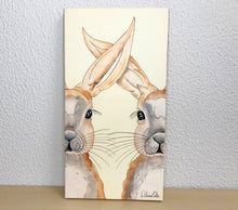 Carregar imagem no visualizador da galeria, Quadro com Pintura Coelhos, Pop Art, Pintura Pop, Coelhos, Arte para Pendura, Arte Figurativa, Quadro divertido, Tela, Impressão em Tela