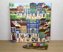 Carregar imagem no visualizador da galeria, Quadro com Pintura Naif, Arte Naif, Pintura Naif, Tela Impressa Naif, Quadro, Tela, Impressão em Tela, Arte, Decoração, Edição limitada