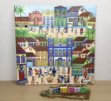 Carregar imagem no visualizador da galeria, Quadro com Pintura Naif, Arte Naif, Pintura Naif, Tela Impressa Naif, Quadro, Tela, Impressão em Tela, Arte, Decoração, Edição limitada