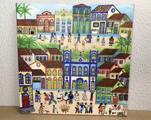 Carregar imagem no visualizador da galeria, Quadro com Pintura Naif, Arte Naif, Pintura Naif, Tela Impressa Naif, Quadro, Tela, Impressão em Tela, Arte, Decoração, Edição limitada