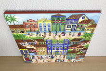 Carregar imagem no visualizador da galeria, Quadro com Pintura Naif, Arte Naif, Pintura Naif, Tela Impressa Naif, Quadro, Tela, Impressão em Tela, Arte, Decoração, Edição limitada