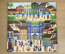 Carregar imagem no visualizador da galeria, Quadro com Pintura Naif, Arte Naif, Pintura Naif, Tela Impressa Naif, Quadro, Tela, Impressão em Tela, Arte, Decoração, Edição limitada