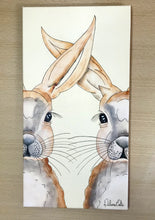 Carregar imagem no visualizador da galeria, Quadro com Pintura Coelhos, Pop Art, Pintura Pop, Coelhos, Arte para Pendura, Arte Figurativa, Quadro divertido, Tela, Impressão em Tela