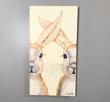 Carregar imagem no visualizador da galeria, Quadro com Pintura Coelhos, Pop Art, Pintura Pop, Coelhos, Arte para Pendura, Arte Figurativa, Quadro divertido, Tela, Impressão em Tela