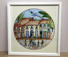 Carregar imagem no visualizador da galeria, Ilustração Naif, Arte Naif, Pintura de Casinhas, Quadro Decorativo, Reprodução Original, Edição Limitada, Número de série, Fineart, Giclée