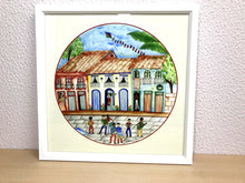 Carregar imagem no visualizador da galeria, Ilustração Naif, Arte Naif, Pintura de Casinhas, Quadro Decorativo, Reprodução Original, Edição Limitada, Número de série, Fineart, Giclée