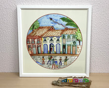 Carregar imagem no visualizador da galeria, Ilustração Naif, Arte Naif, Pintura de Casinhas, Quadro Decorativo, Reprodução Original, Edição Limitada, Número de série, Fineart, Giclée