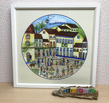 Carregar imagem no visualizador da galeria, Ilustração Naif, Arte Naif, Pintura de Casinhas, Quadro Decorativo, Reprodução Original, Edição Limitada, Número de série, Fineart, Giclée