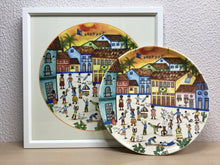 Carregar imagem no visualizador da galeria, Ilustração Naif, Arte Naif, Pintura de Casinhas, Quadro Decorativo, Reprodução Original, Edição Limitada, Número de série, Fineart, Giclée