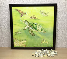 Carregar imagem no visualizador da galeria, Ilustração Tartarugas, Tartarugas marinhas, Quadro, Decoração, Reprodução do Original, Edição Limitada, Número de série, Fine Art, Decor
