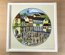 Carregar imagem no visualizador da galeria, Ilustração Naif, Arte Naif, Pintura de Casinhas, Quadro Decorativo, Reprodução Original, Edição Limitada, Número de série, Fineart, Giclée