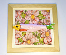 Carregar imagem no visualizador da galeria, Quadro Azulejo Sardinha, Floral Rosa - 24x24cm