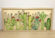 Carregar imagem no visualizador da galeria, Quadro com ilustração, com Moldura, Cactos, Pop Art, Decoração, Arte para Pendura, Papel Fotografico, reprodução, Arte Impressa, Giclée