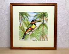 Carregar imagem no visualizador da galeria, Ilustração Araçarí, Pintura Pássaro, Quadro, Natureza, Decoração, Reprodução Original, Edição Limitada, Número de série, Fineart, Giclée