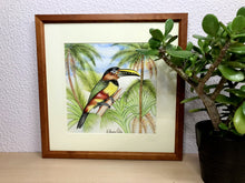 Carregar imagem no visualizador da galeria, Ilustração Araçarí, Pintura Pássaro, Quadro, Natureza, Decoração, Reprodução Original, Edição Limitada, Número de série, Fineart, Giclée