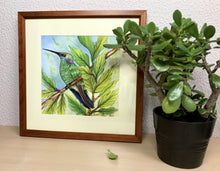 Carregar imagem no visualizador da galeria, Ilustração Beija-flôr, Pintura Pássaro, Quadro, Natureza, Decoração, Reprodução Original, Edição Limitada, Número de série, Fineart, Giclée