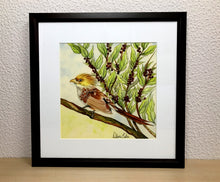 Carregar imagem no visualizador da galeria, Ilustração Anú-Branco, Pintura Pássaro, Quadro, Natureza, Decoração, Reprodução Original, Edição Limitada, Número de série, Fineart, Giclée