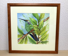 Carregar imagem no visualizador da galeria, Ilustração Beija-flôr, Pintura Pássaro, Quadro, Natureza, Decoração, Reprodução Original, Edição Limitada, Número de série, Fineart, Giclée