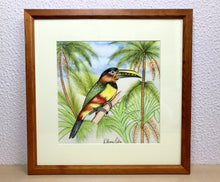 Carregar imagem no visualizador da galeria, Ilustração Araçarí, Pintura Pássaro, Quadro, Natureza, Decoração, Reprodução Original, Edição Limitada, Número de série, Fineart, Giclée