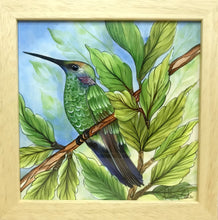 Carregar imagem no visualizador da galeria, Ilustração Beija-flôr, Pintura Pássaro, Quadro, Natureza, Decoração, Reprodução Original, Edição Limitada, Número de série, Fineart, Giclée