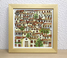 Carregar imagem no visualizador da galeria, Ilustração Naif, Arte Naif, Pintura de Casinhas, Quadro Decorativo, Reprodução Original, Edição Limitada, Número de série, Fineart, Giclée