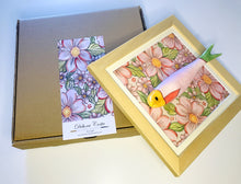 Carregar imagem no visualizador da galeria, Quadro Azulejo Sardinha, Floral Rosa - 24x24cm