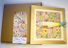 Carregar imagem no visualizador da galeria, Quadro Azulejo Sardinha, Aquarela Floral/Colorido - 24x24cm