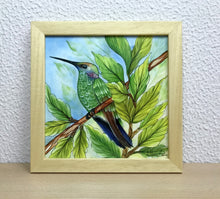 Carregar imagem no visualizador da galeria, Ilustração Beija-flôr, Pintura Pássaro, Quadro de pássaro, Decoração, Reprodução, Arte, Edição Limitada, Número de série, Papel Fotografia
