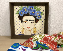 Carregar imagem no visualizador da galeria, Quadro com ilustração, com Moldura, Frida kahlo, Pop Art, Decoração, Arte para Pendura, Fine art, Gravura, reprodução, Arte Impressa, Giclée