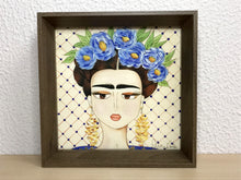 Carregar imagem no visualizador da galeria, Quadro com ilustração, com Moldura, Frida kahlo, Pop Art, Decoração, Arte para Pendura, Fine art, Gravura, reprodução, Arte Impressa, Giclée
