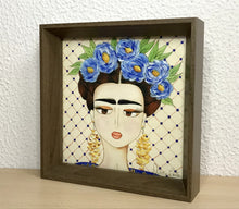 Carregar imagem no visualizador da galeria, Quadro com ilustração, com Moldura, Frida kahlo, Pop Art, Decoração, Arte para Pendura, Fine art, Gravura, reprodução, Arte Impressa, Giclée