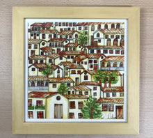 Carregar imagem no visualizador da galeria, Ilustração Naif, Arte Naif, Pintura de Casinhas, Quadro Decorativo, Reprodução Original, Edição Limitada, Número de série, Fineart, Giclée