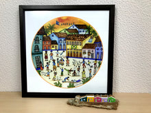 Carregar imagem no visualizador da galeria, Ilustração Naif, Arte Naif, Quadro colorido, Quadro Decorativo, Reprodução Original, Edição Limitada, Número de série, Médio