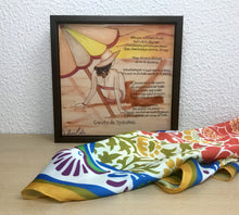 Carregar imagem no visualizador da galeria, Quadro de Azulejo, Pintado à mão, com Moldura de Madeira, Decoração, Música Garota de Ipanema, Arte e Cultura, Clássico, Brasileiro, Pequeno