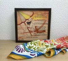 Carregar imagem no visualizador da galeria, Quadro de Azulejo, Pintado à mão, com Moldura de Madeira, Decoração, Música Garota de Ipanema, Arte e Cultura, Clássico, Brasileiro, Pequeno