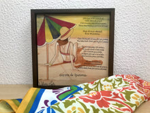 Carregar imagem no visualizador da galeria, Quadro de Azulejo, Pintado à mão, com Moldura de Madeira, Decoração, Música Garota de Ipanema, Arte e Cultura, Clássico, Brasileiro, Pequeno