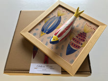 Carregar imagem no visualizador da galeria, Quadro Azulejo Sardinha, Moderno - 24x24cm