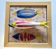 Carregar imagem no visualizador da galeria, Quadro Azulejo Sardinha, Moderno - 24x24cm