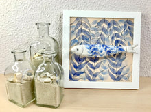 Carregar imagem no visualizador da galeria, Quadro Azulejo Sardinha, Algas Marinhas - 24x24cm