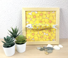 Carregar imagem no visualizador da galeria, Quadro Azulejo Sardinha, Margaridas - 24x24cm
