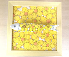 Carregar imagem no visualizador da galeria, Quadro Azulejo Sardinha, Margaridas - 24x24cm
